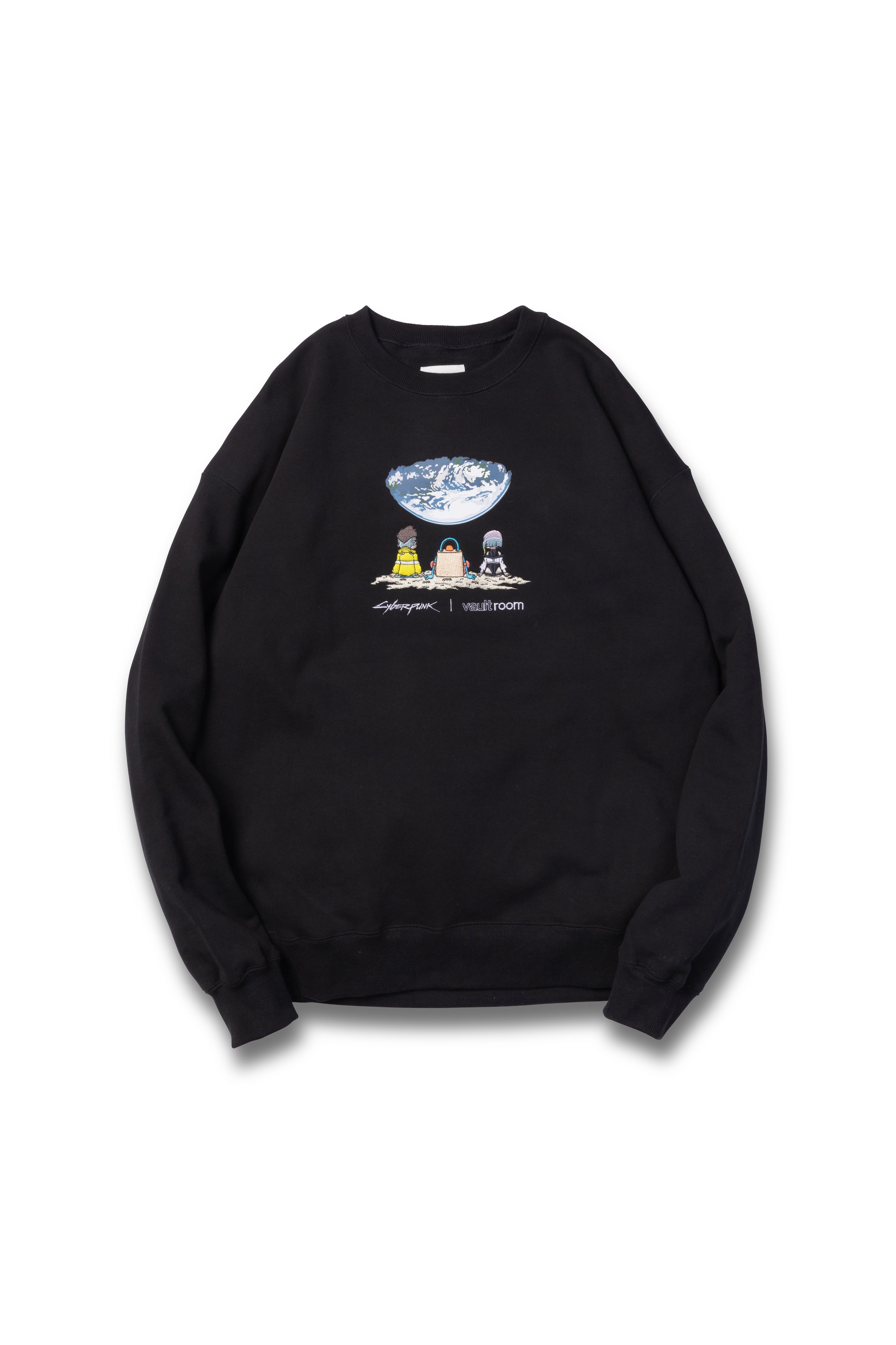 VR × CYBERPUNK CREWNECK / BLACK – VAULTROOM