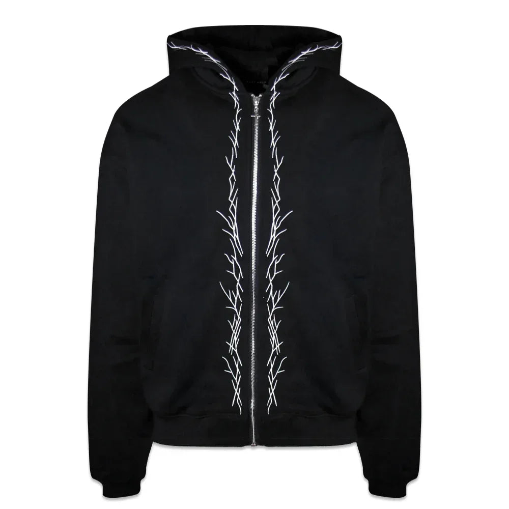 LAST NEST(ラストネスト)商品ページ - Stick Embroidery Zip Hoodie