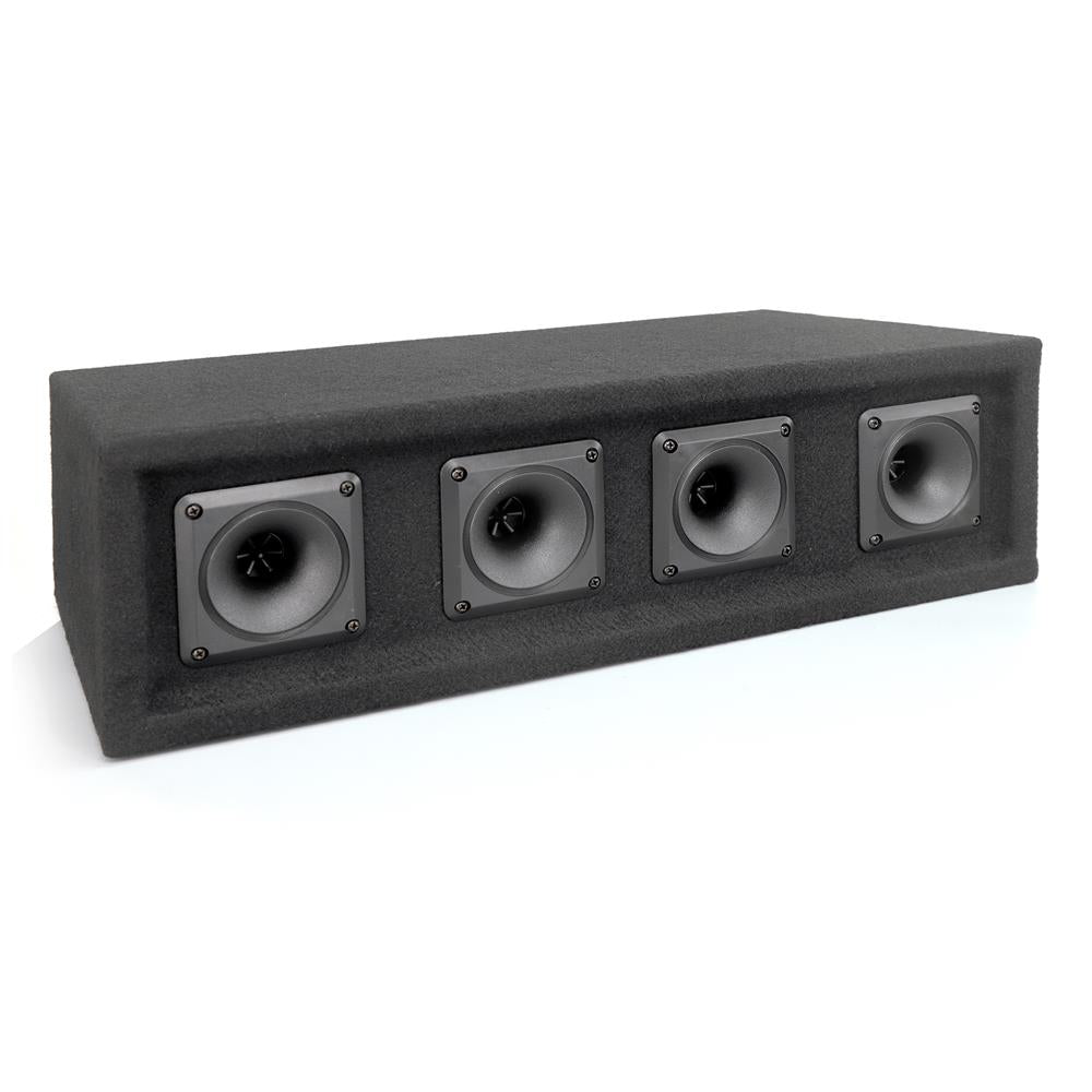 4 Way DJ Speaker System, Full Range Audio, 4 Horn Piezo Tweeters