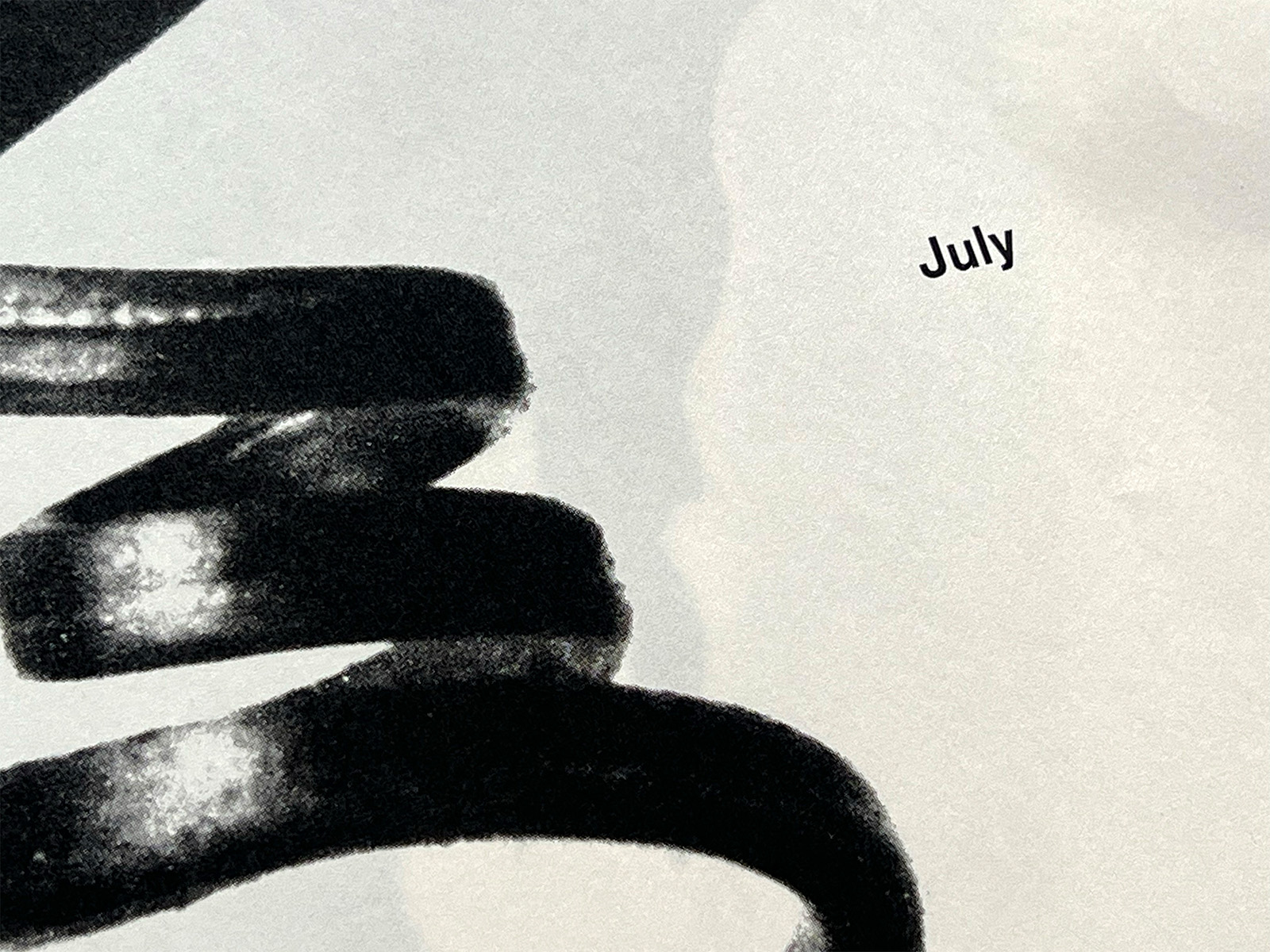 COMME des GARÇONS 1989 Calendar (Semi-Complete / January Missing