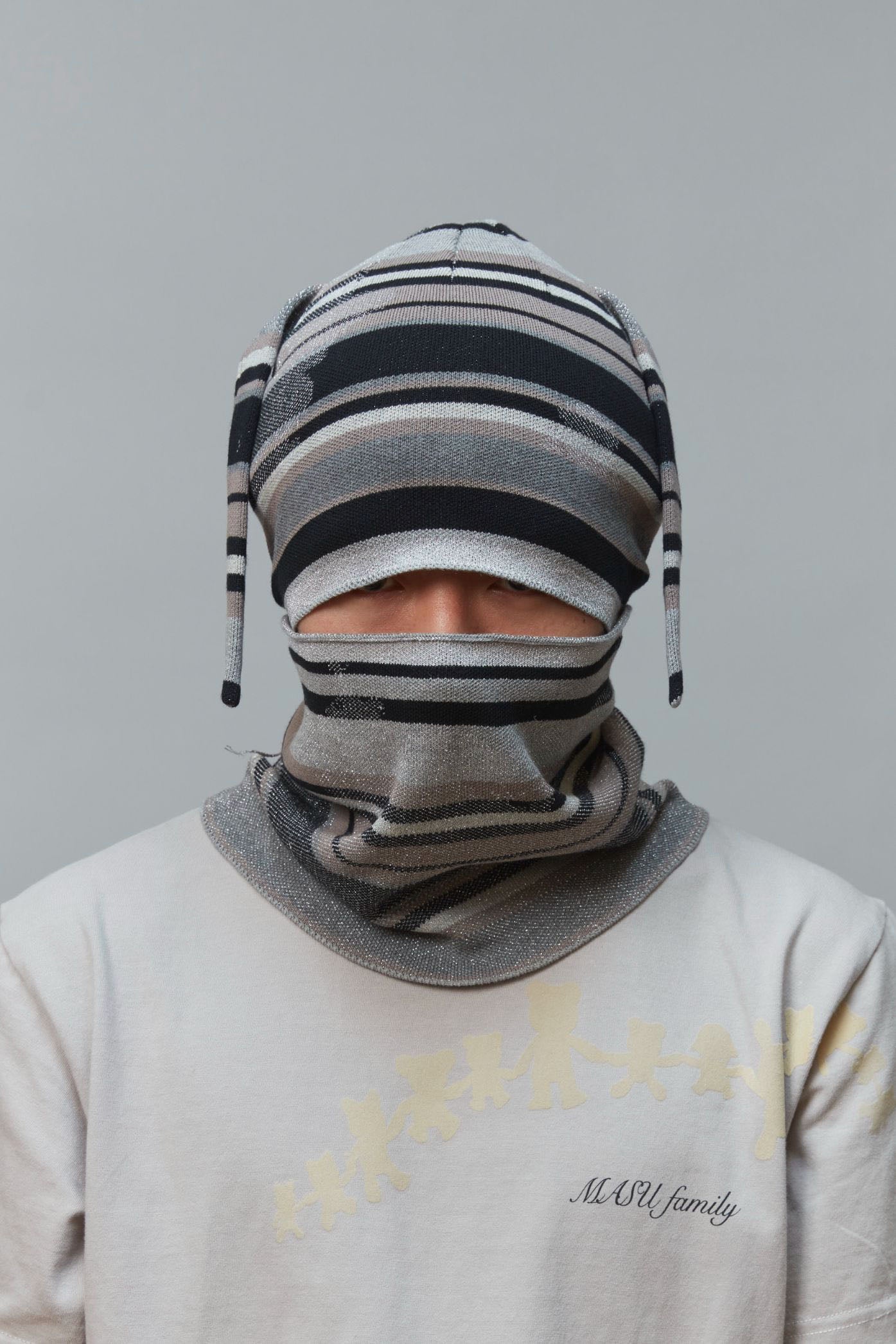 MASU(エムエーエスユー)のMULTI STRIPE BALACLAVA BLACKの通販