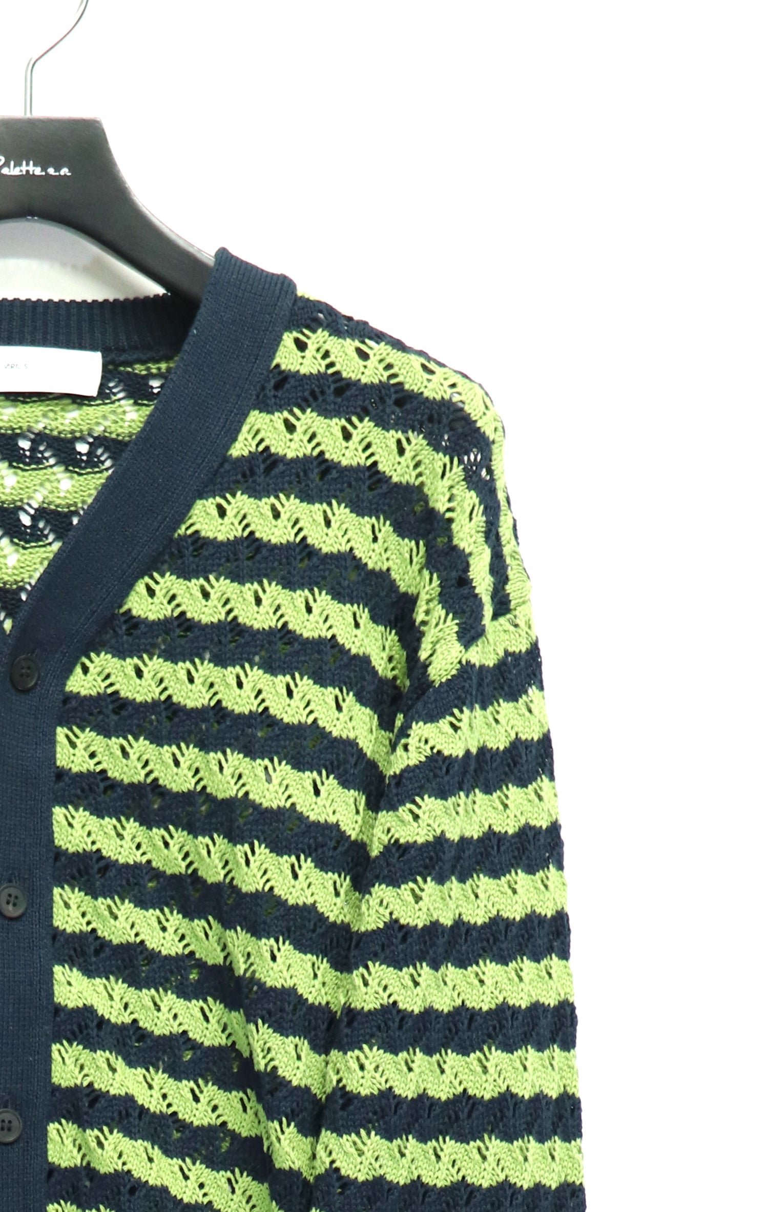 TOGA VIRILIS(トーガ ビリリース)のJacquard knit cardigan NAVYの通販