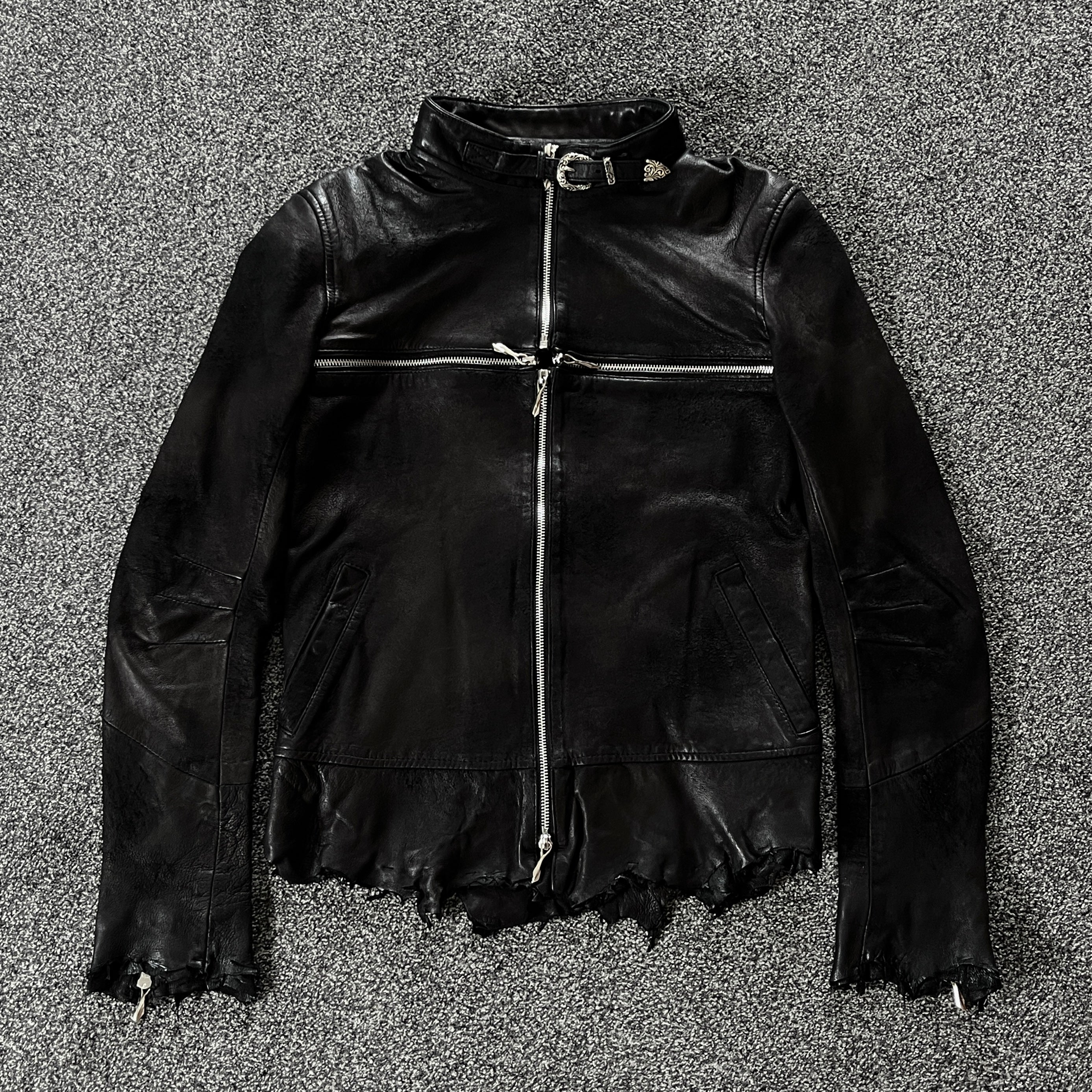 14th Addiction Cross Zip Leather Jacket – Paroxa