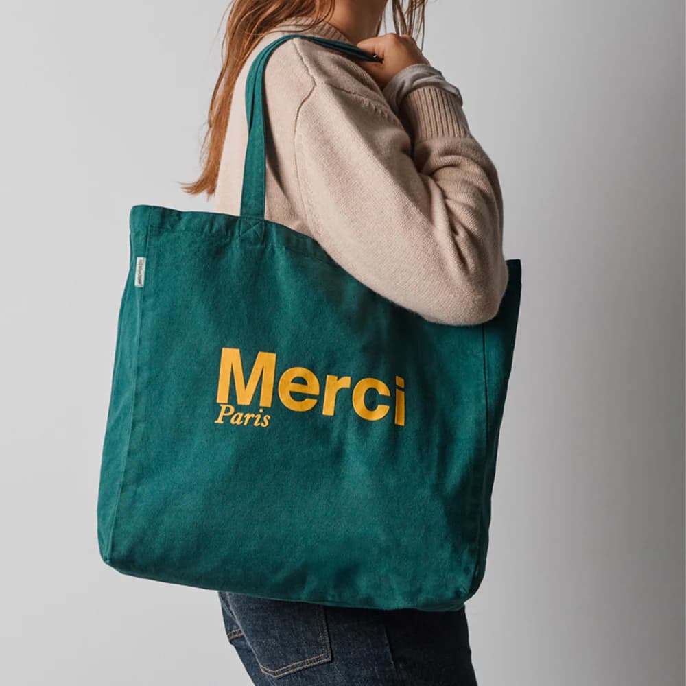Merci | CABAS MERCI PARIS GRAND FORET & JAUNE – PARISWAVE.COM