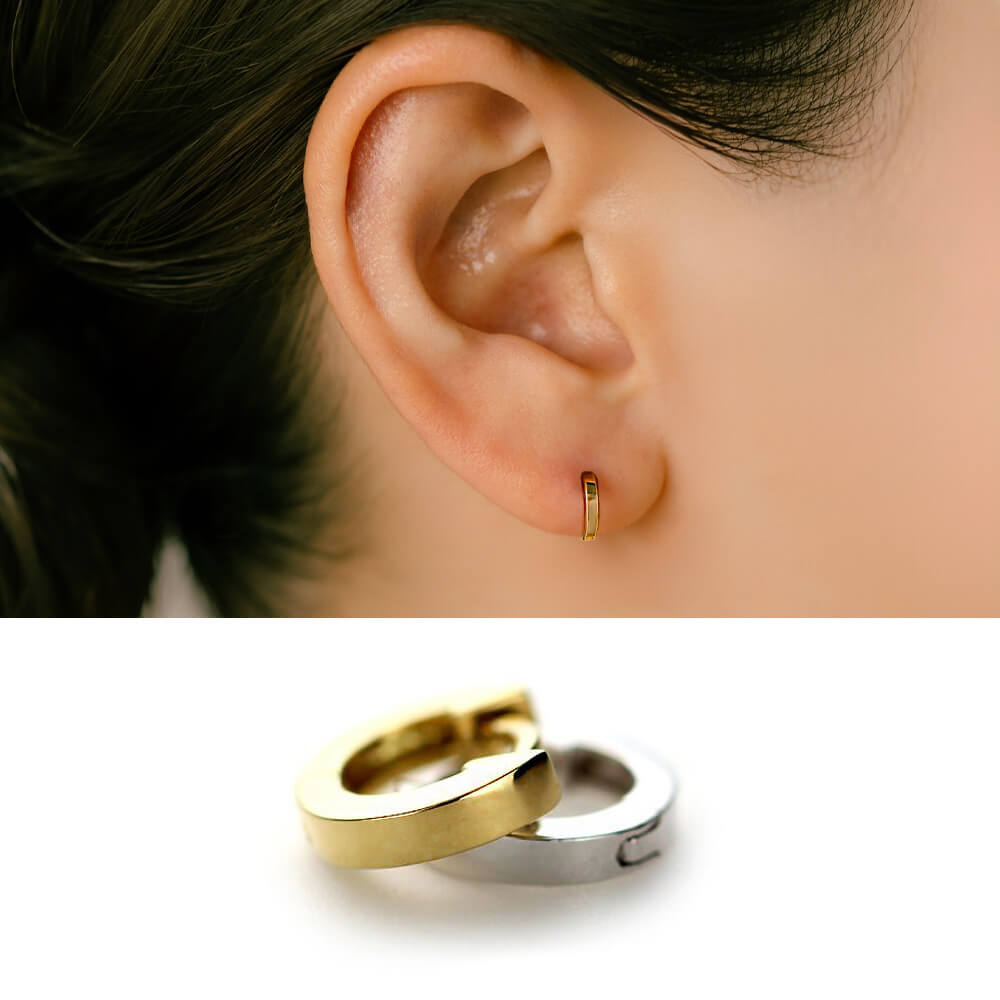 K18 フープピアス│軟骨ピアス│picollet – PICOLLET