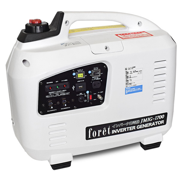 foret JMIG-1700 [インバータ発電機 (連続使用時間5時間 定格出力1.7