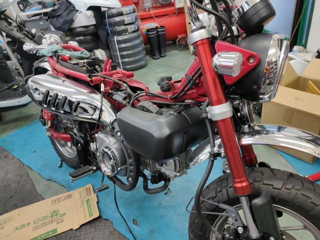 距離の少ないバイクに注意！モンキー125 JB02 燃料タンク洗浄