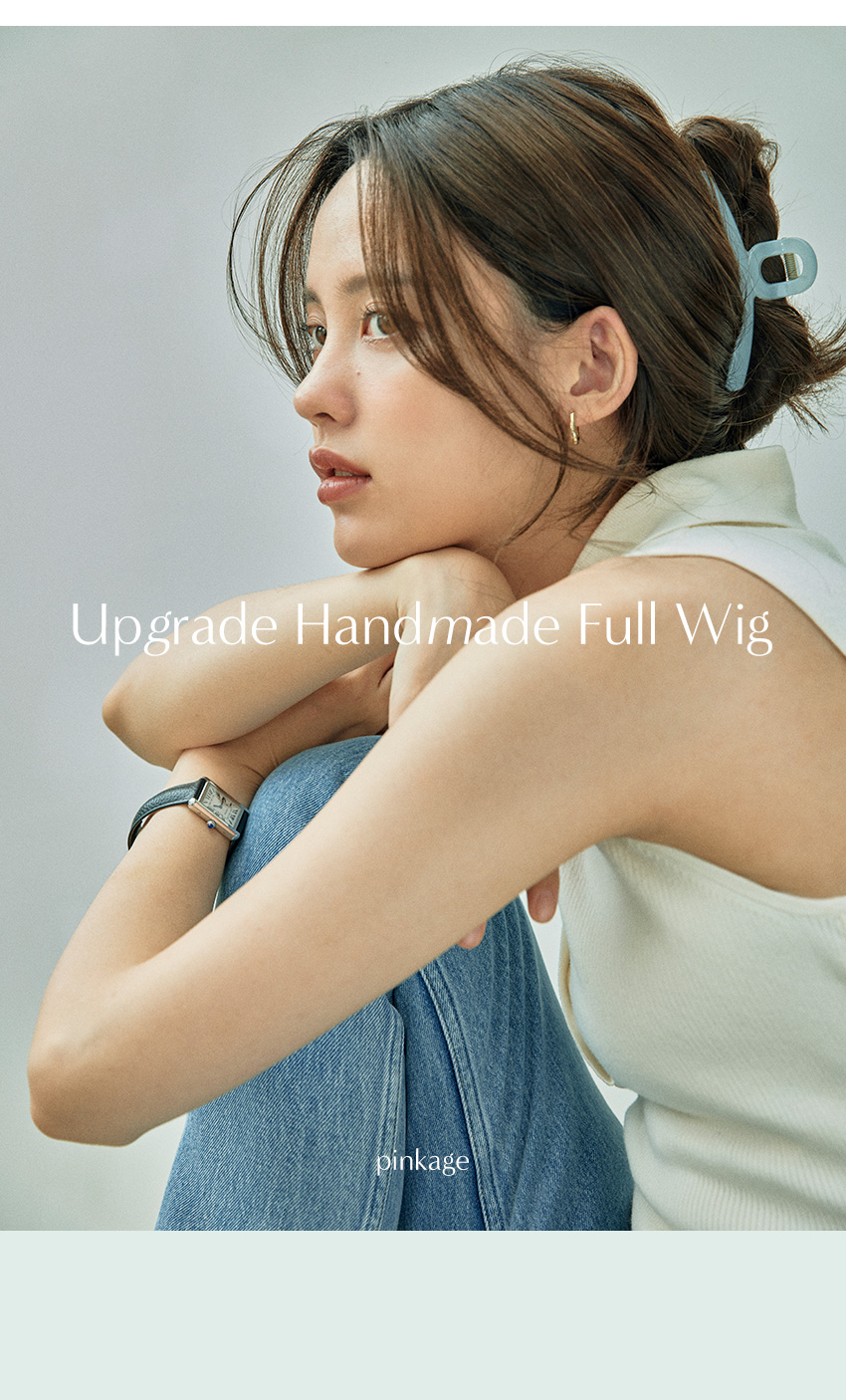 手植えフルウィッグ) レイヤードルーズCカールパーマ (モースト原糸)