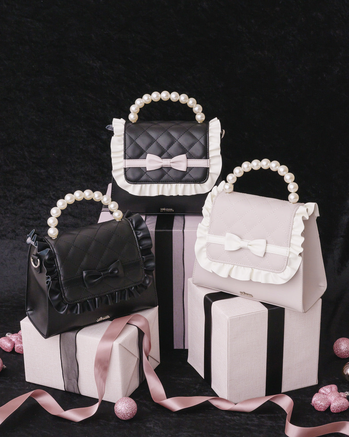 フロントリボンキルティングフラップバッグ – pium