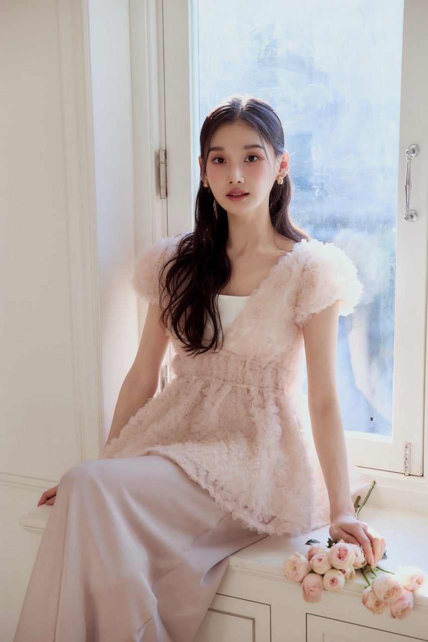 フラワーぺプラムバックリボンチュニック – poláura OFFICIAL ONLINE STORE