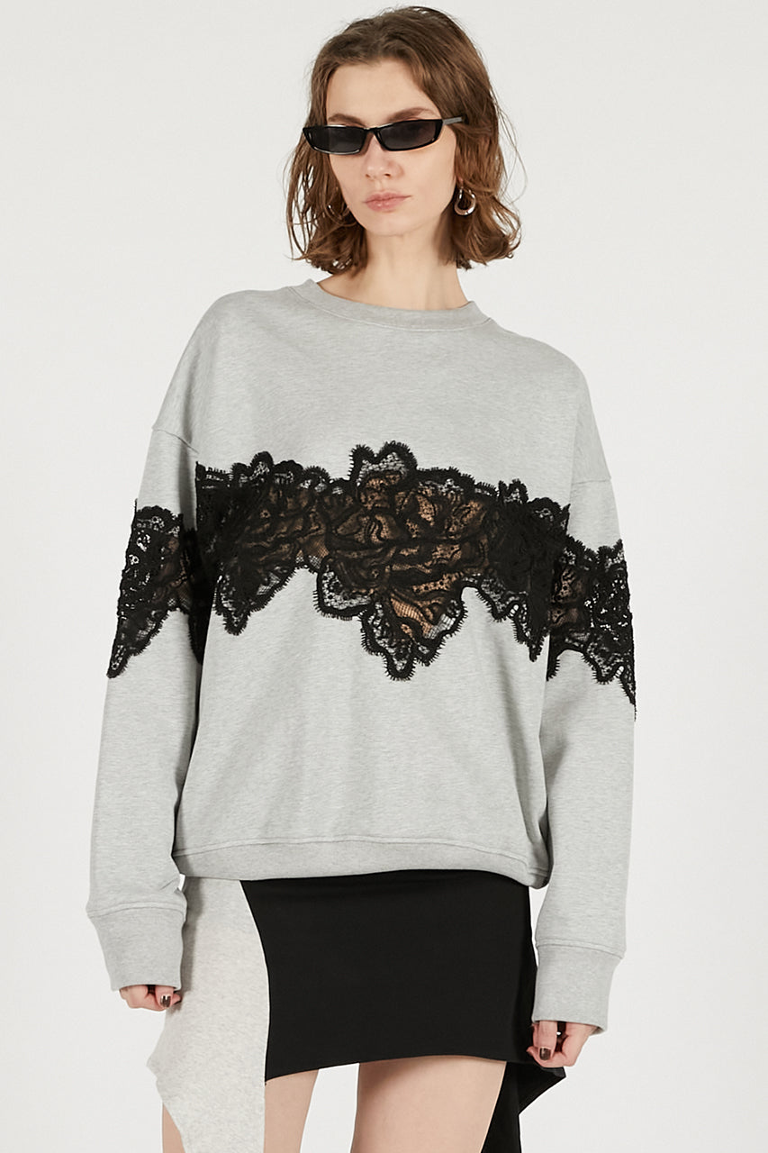 Lace Sweatshirt