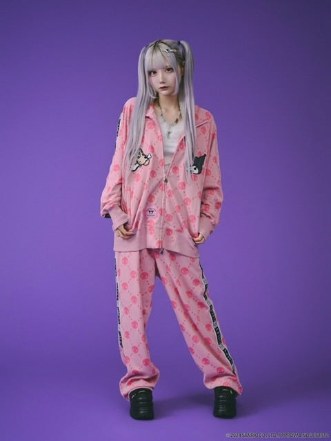 GALFY×KUROMI】ドクロだらけセットアップ / 【ガルフィー×クロミ】ロゴ