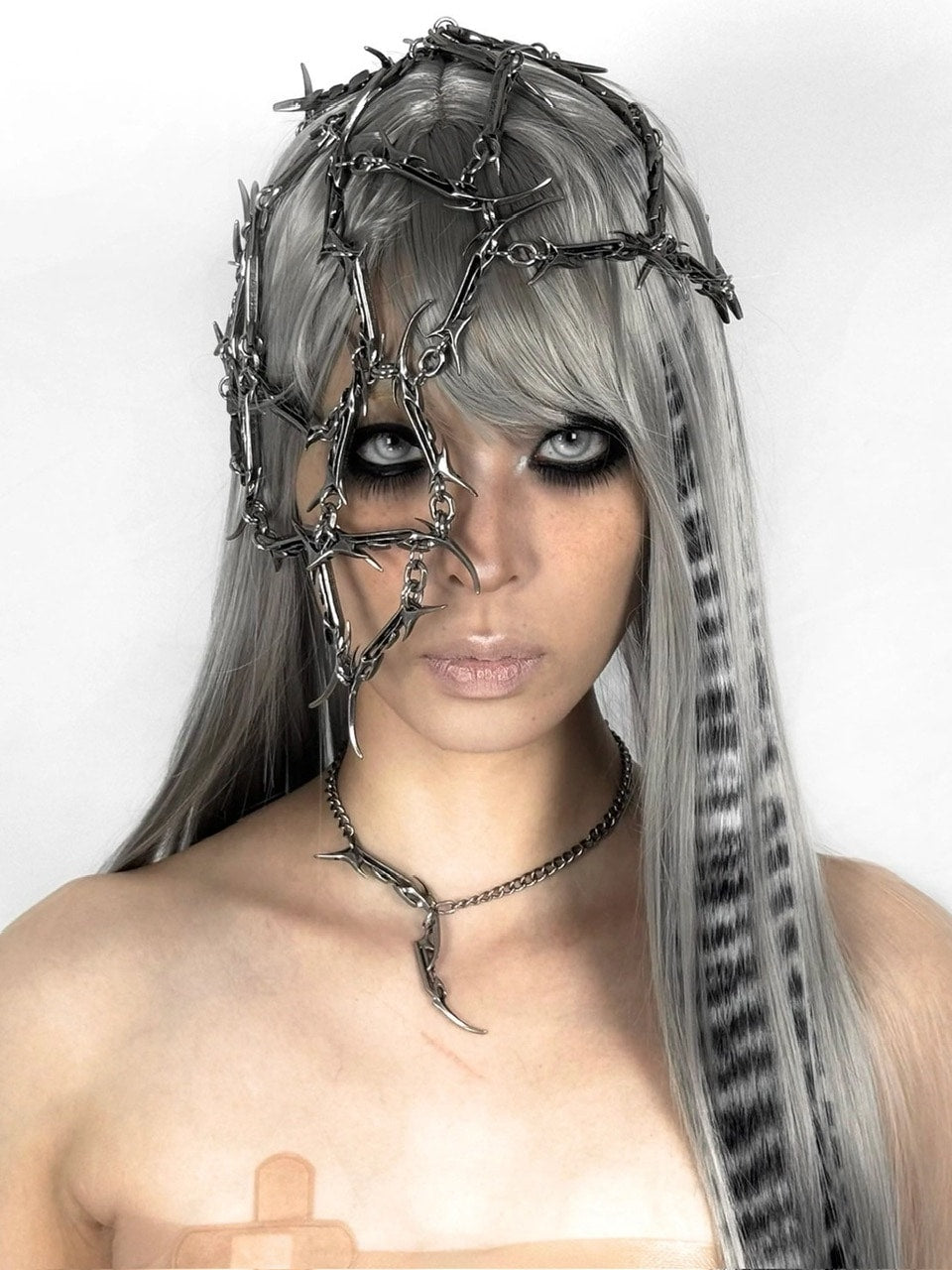 IIIMIII】Twist Claw Necklace / 【イアミ】ツイストクローシルバー