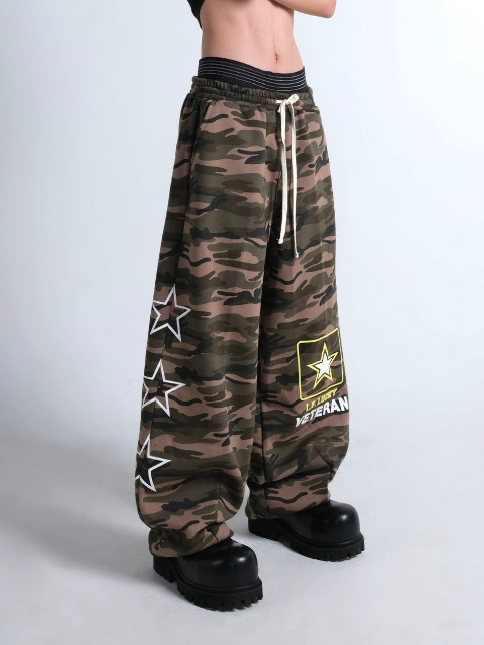IFEELLUCKY】Lucky army big sweat pants / 【アイフィールラッキー