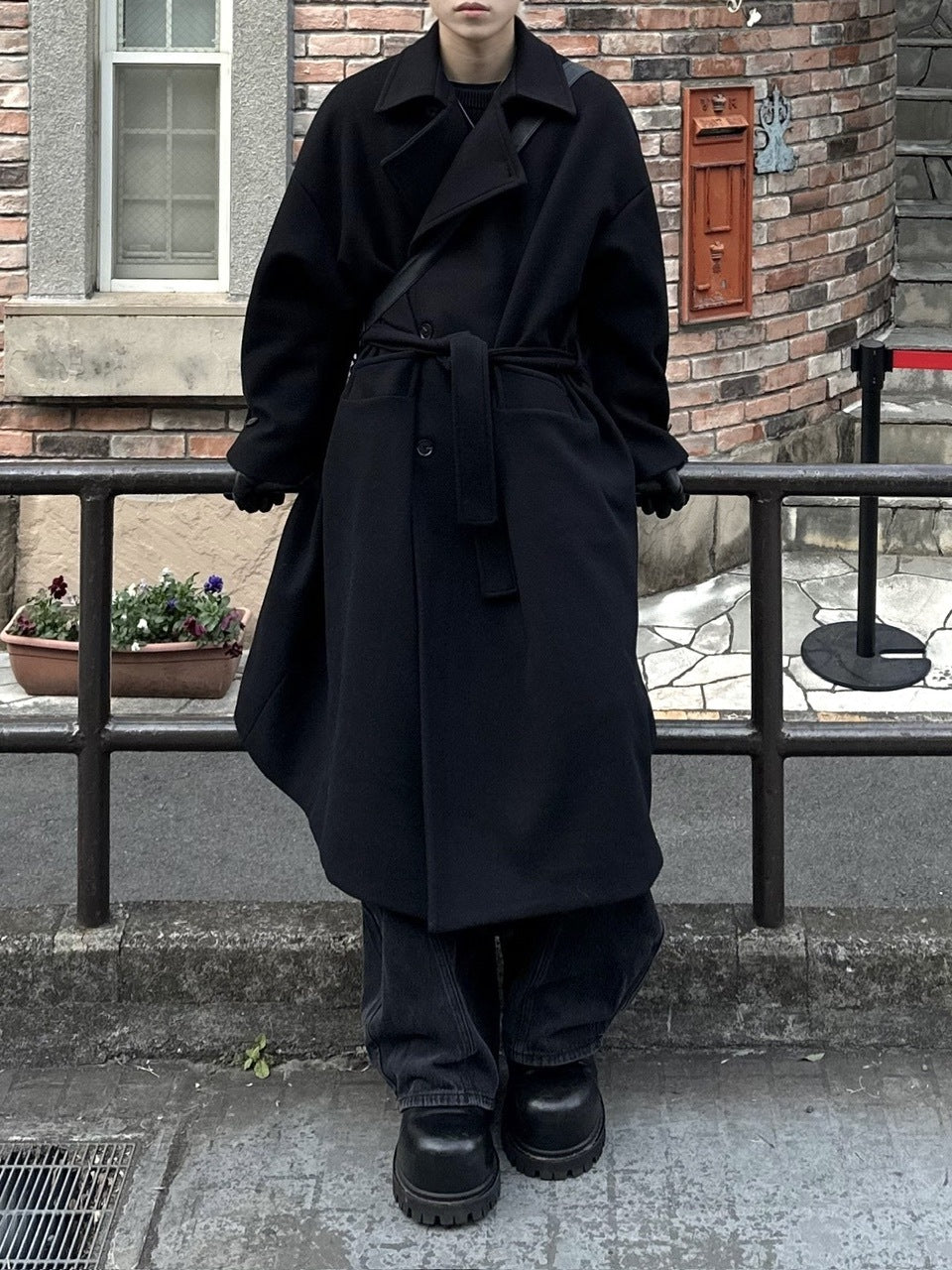 大阪店WEB限定【Chikashitsu +】oversized wool double coat (2color