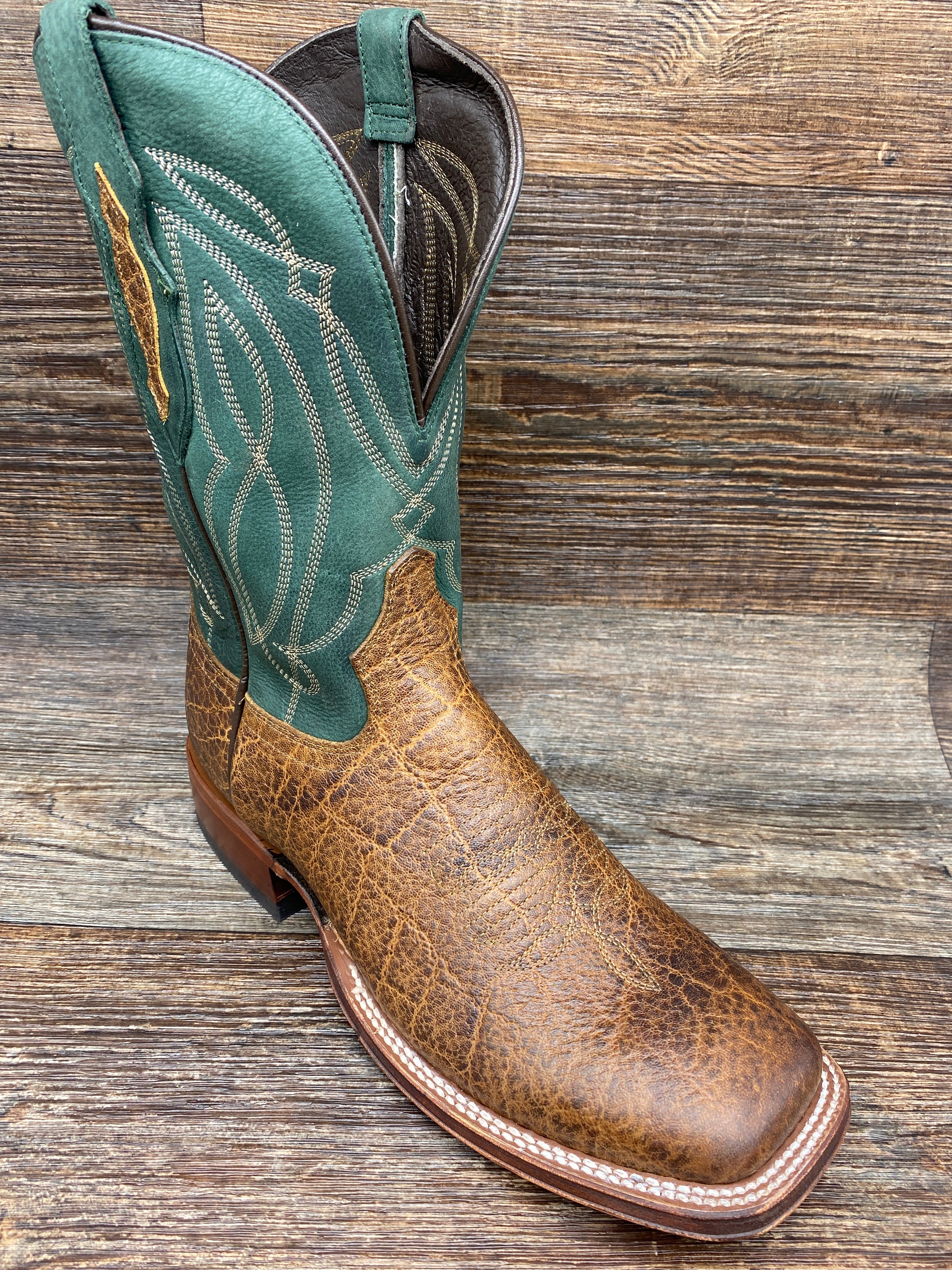 tl3017 Men's Tapadera Exotic Print Square Toe Western Boot by Tony