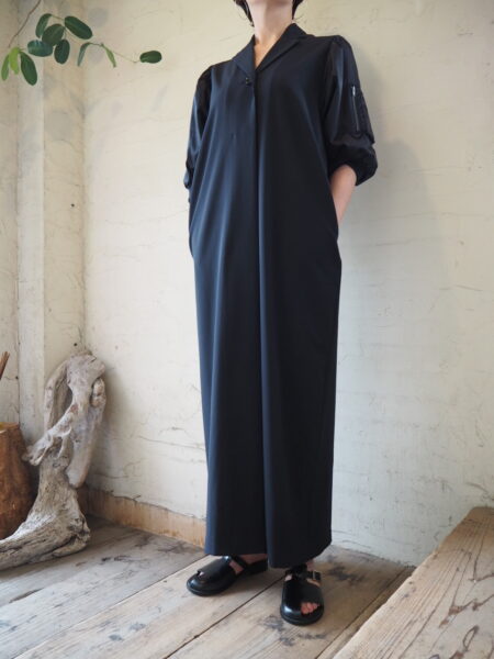 RIM.ARK 】MA-1 スリーブH/Sワンピース・ウェストチックパンツ //Rutile