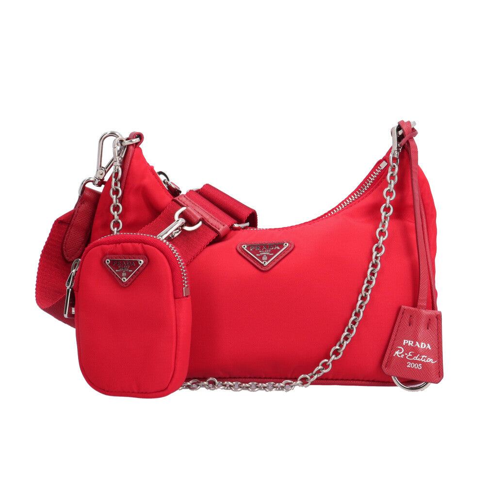PRADA Prada Shoulder Bag Nylon Red Unisex Used – 【公式