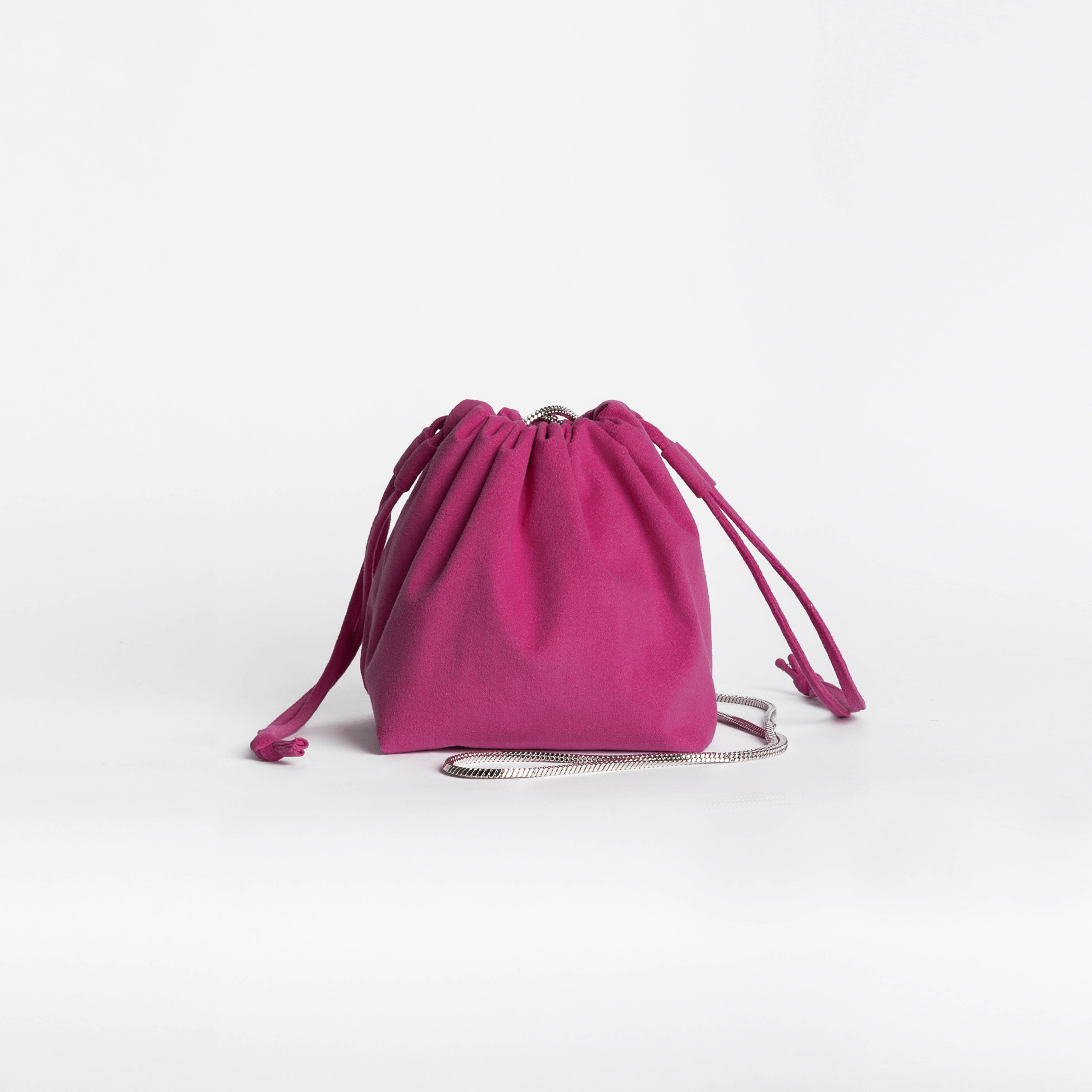 Pink Vegan Suede Carey Bag – re by lisa tse