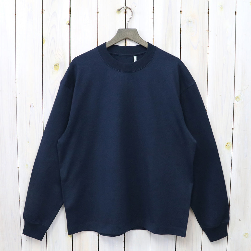 Kaptain Sunshine : Suvin Supima Tube L/S Tee Heavy (STEEL NAVY