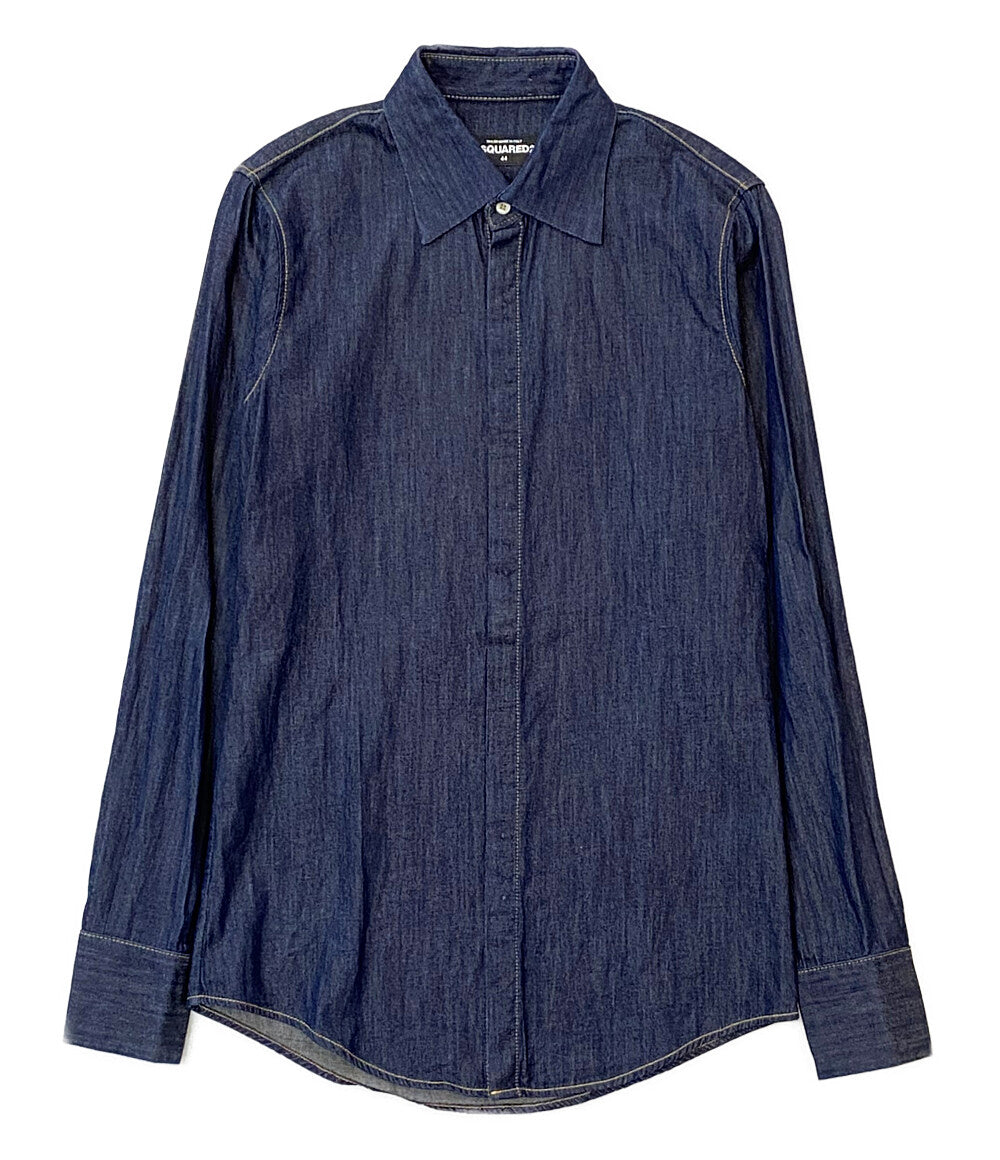 DSQUARED2 比翼デニムシャツ 長袖 S74DM0387 メンズ SIZE 44 ディー