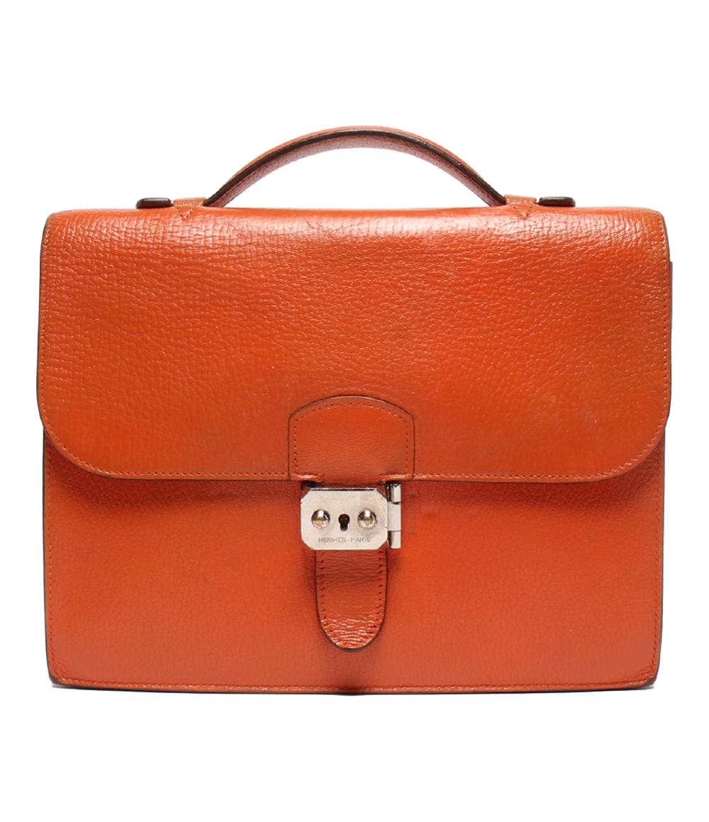 エルメス ビジネスバッグ ブリーフケース □I刻印 シルバー金具 サック