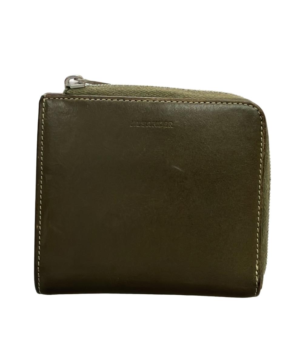 ジルサンダー L字ファスナー二つ折り財布 ユニセックス JIL SANDER