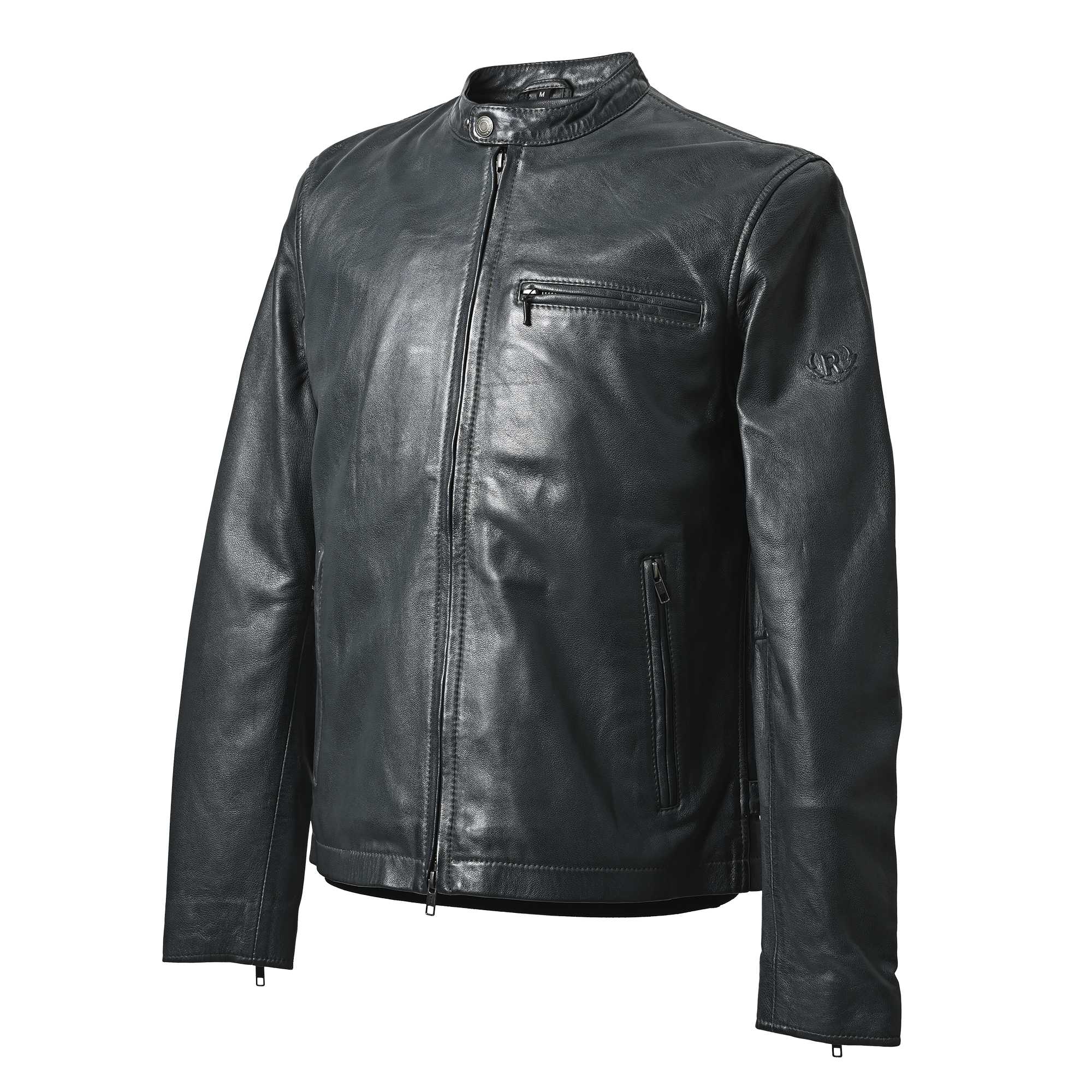 RIDEZの新作！おしゃれな革ジャンが登場。アイアンブルーシングル