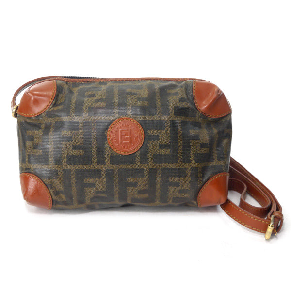 FENDI ズッカ柄PVCボックス型ミニショルダー（茶） – Vintage Shop Rococo