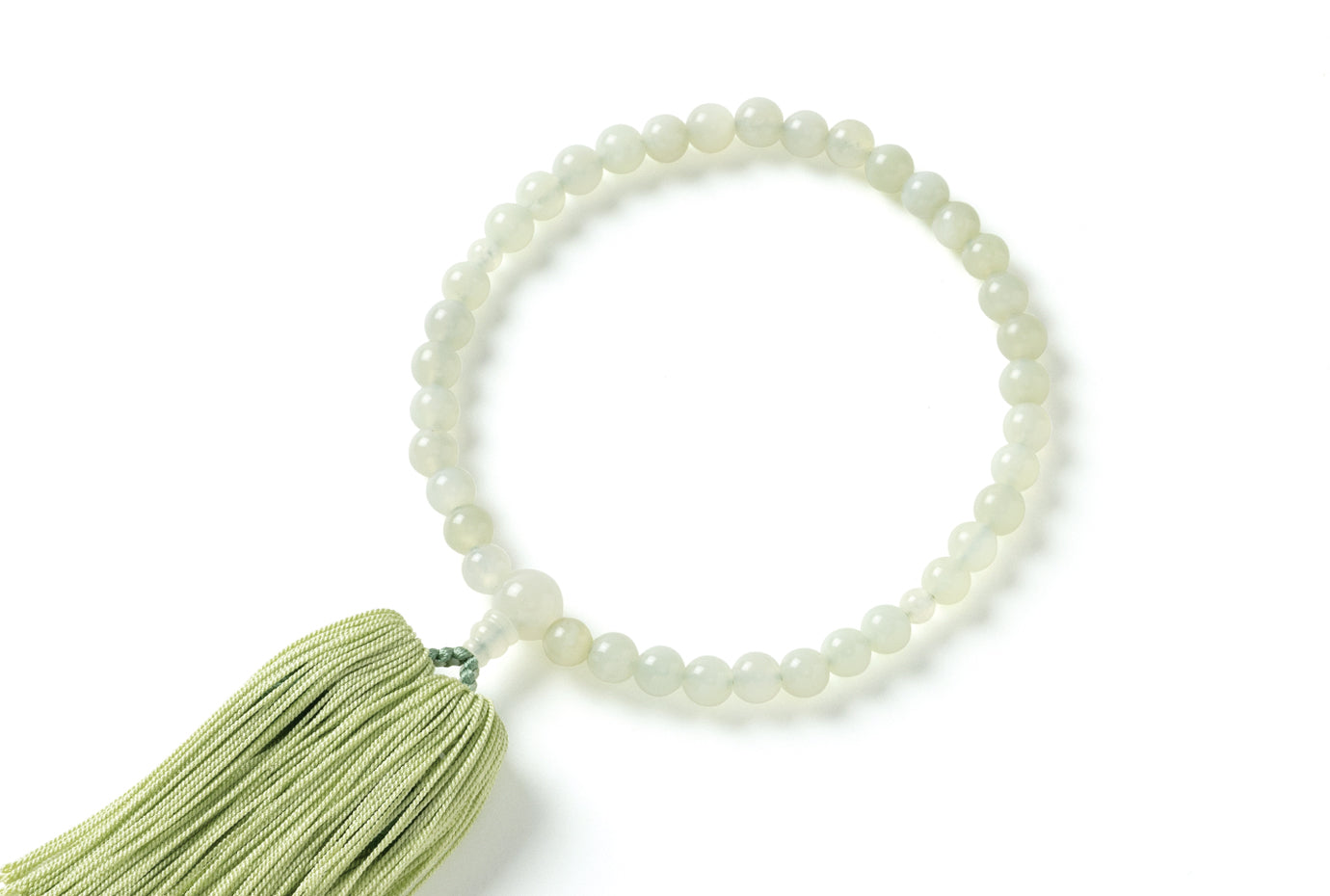 グリーンオニキス7ミリ単念珠共仕立 – 京念珠ぜにや