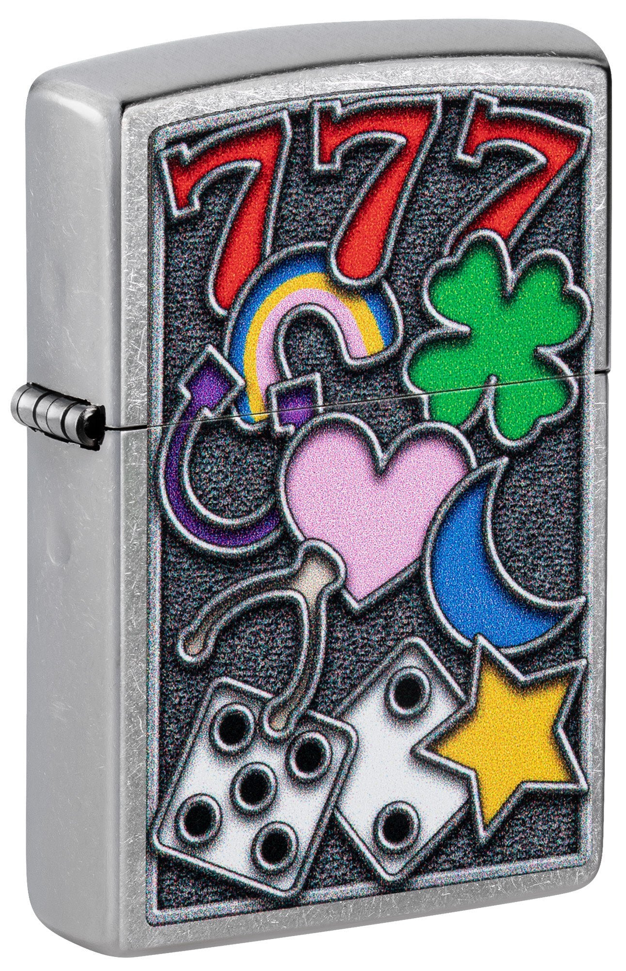Zippo All Luck Design Street Chrome Windproof Lighter – Zippo USA