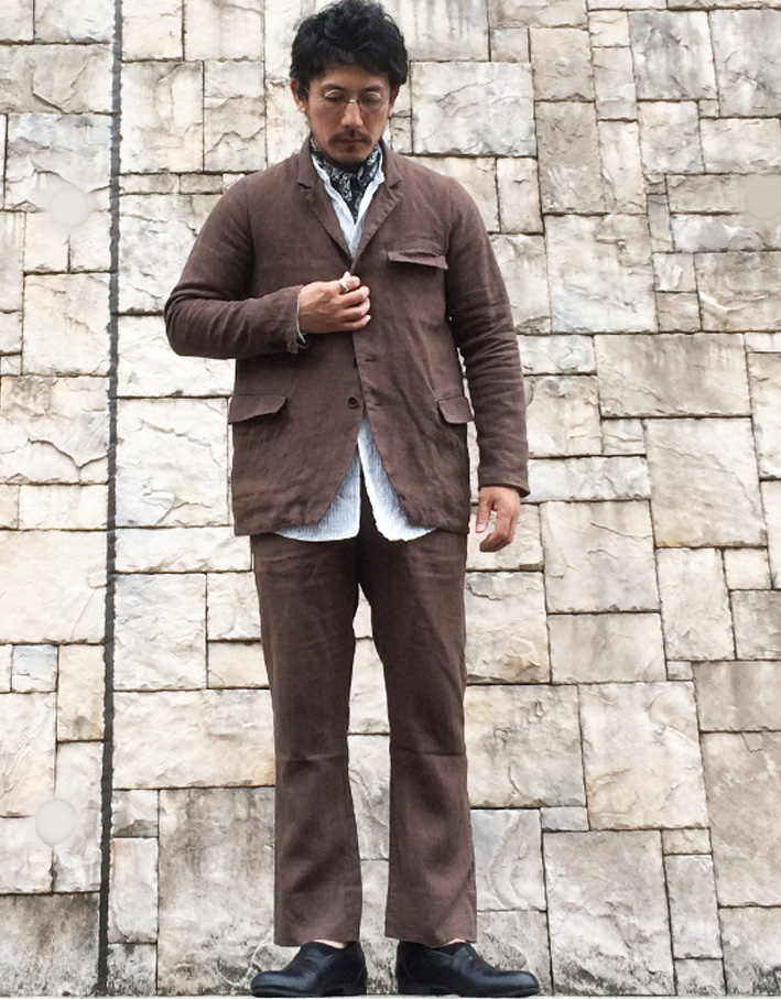 Django Atour / CLASSIC LINEN TWOTUCK FRENCHTROUSERS