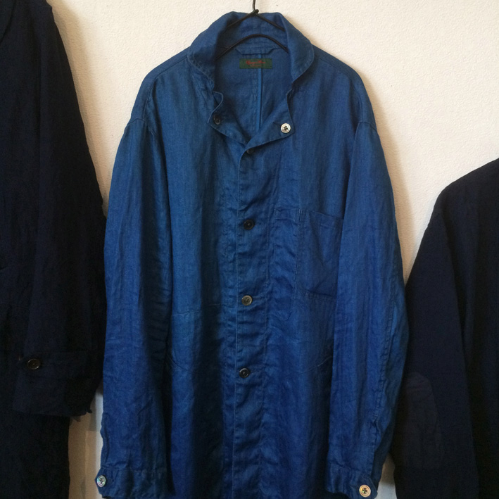 Django Atour / ANOTHERLINE / CLASSIC FRENCHWORK INDIGOLINEN COAT