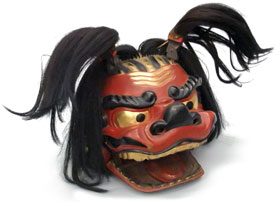 権現様 獅子頭 2点セット 民間信仰 民俗資料 呪物 祭礼 御神体 権現舞