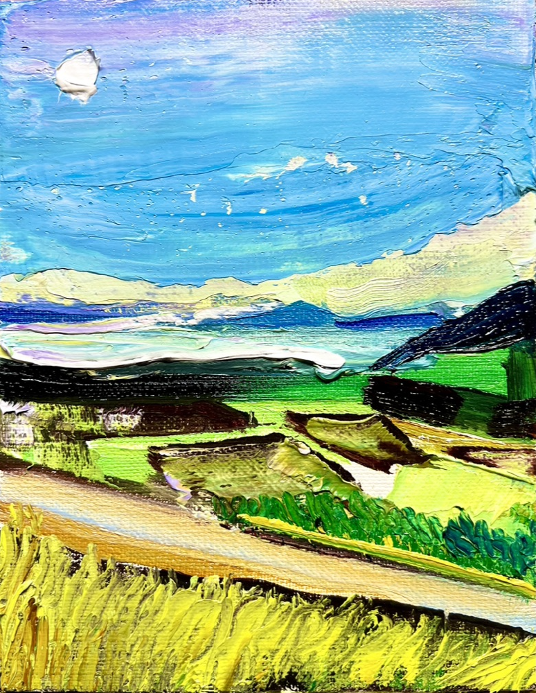 田んぼが広がる景色(豊島)Scenery of rice fields (Teshima)|深澤雄太