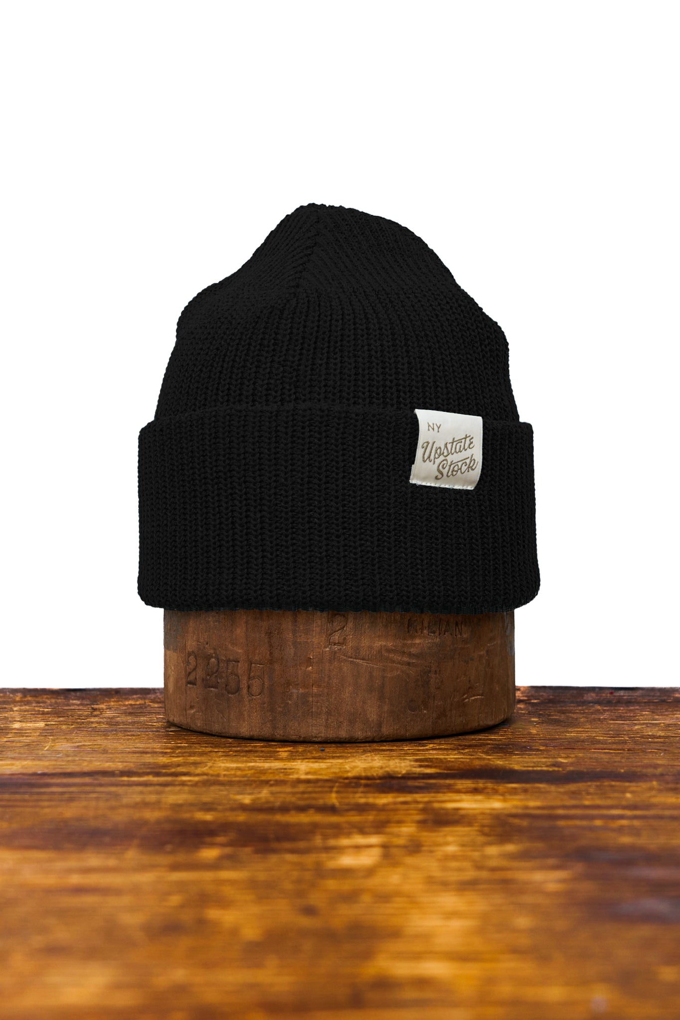 Black Upcycled Cotton Watchcap – UPSTATE STOCK