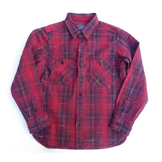 STUDIO D'ARTISAN-スタジオダルチザン- 乱れ絣チェックシャツ 日本製