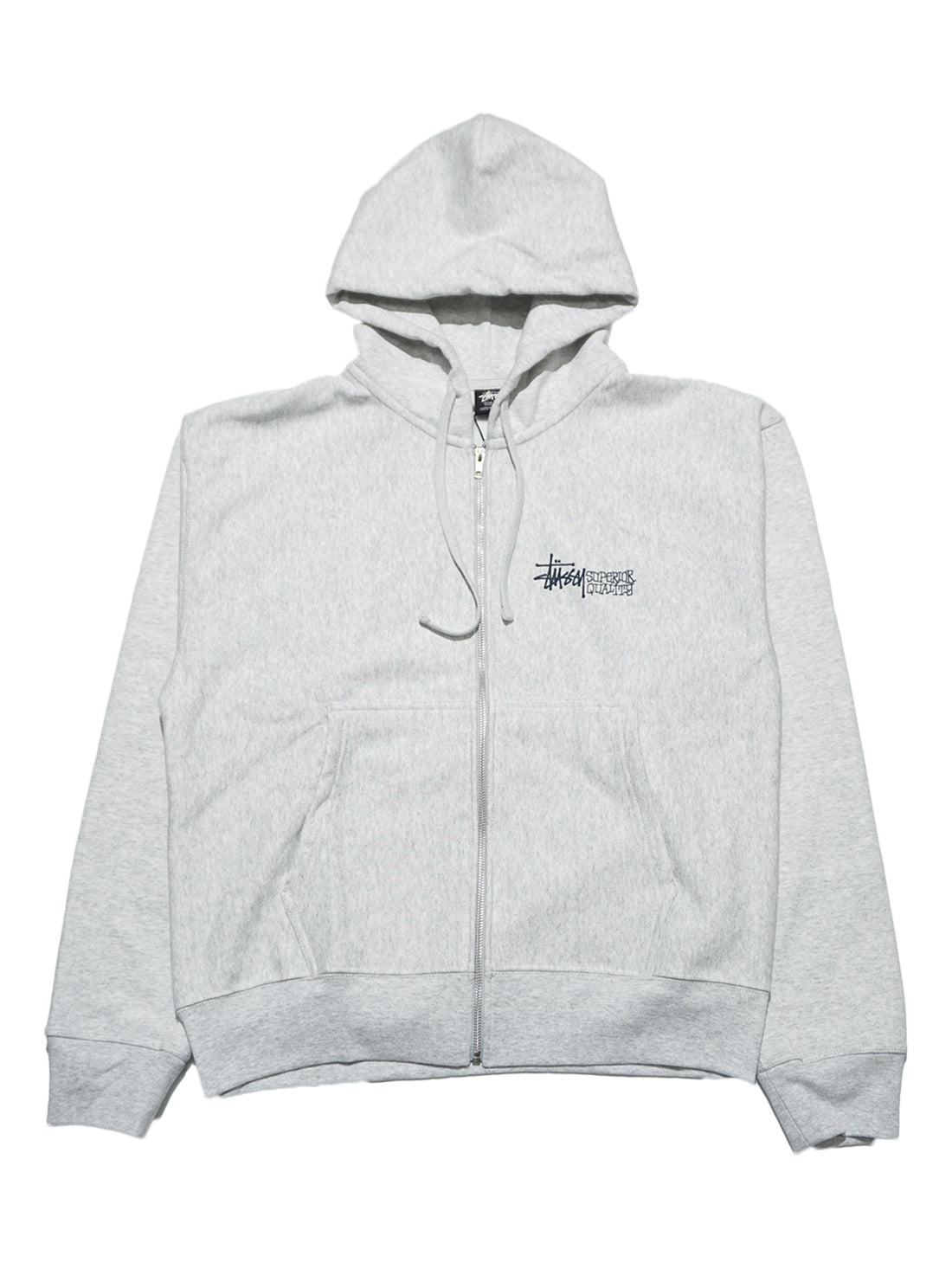Stussy Superior Quality Zip Hood - Ash Heather – Civil