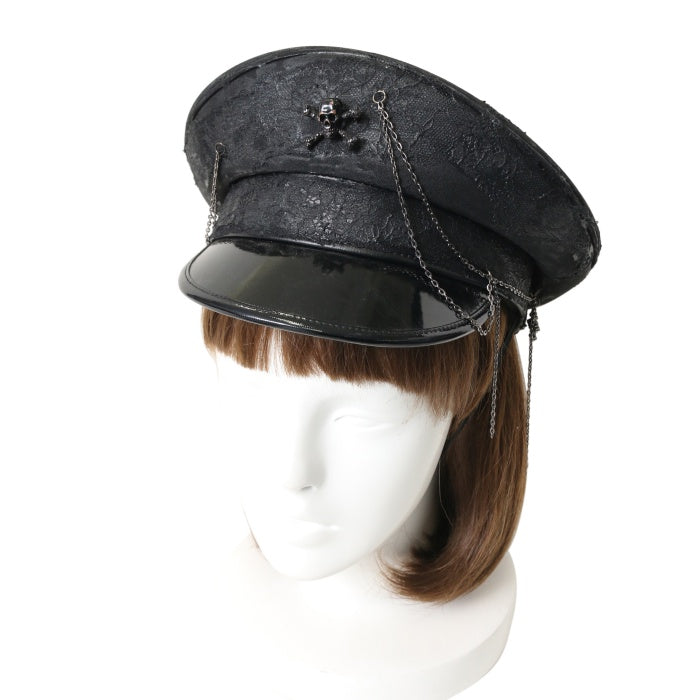 USED】レース軍帽 | h.NAOTO | ロリータ ゴスロリブランド服・古着の