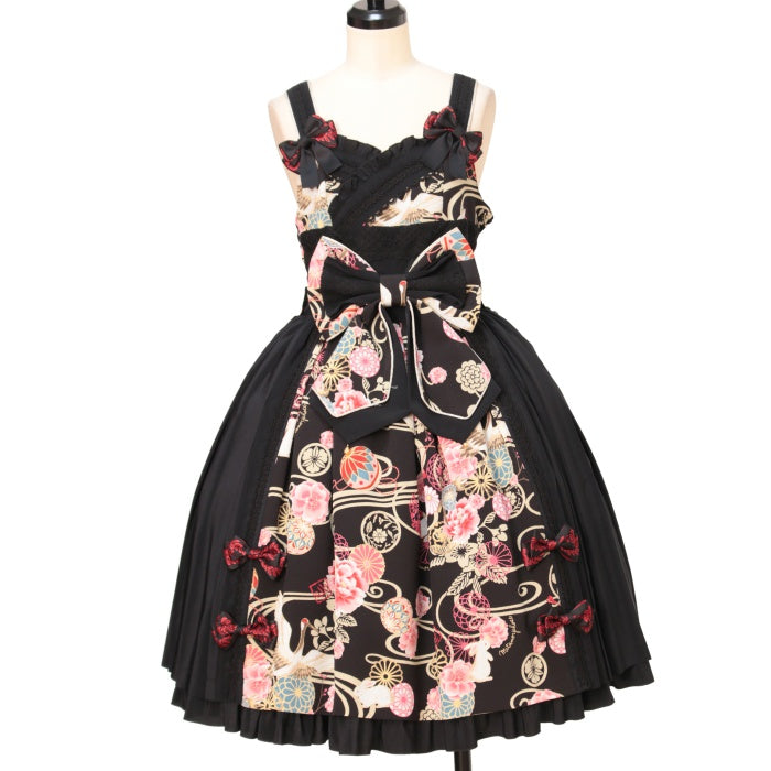 USED】花鳥風月～乙女のはなごろも～プリーツジャンパースカート