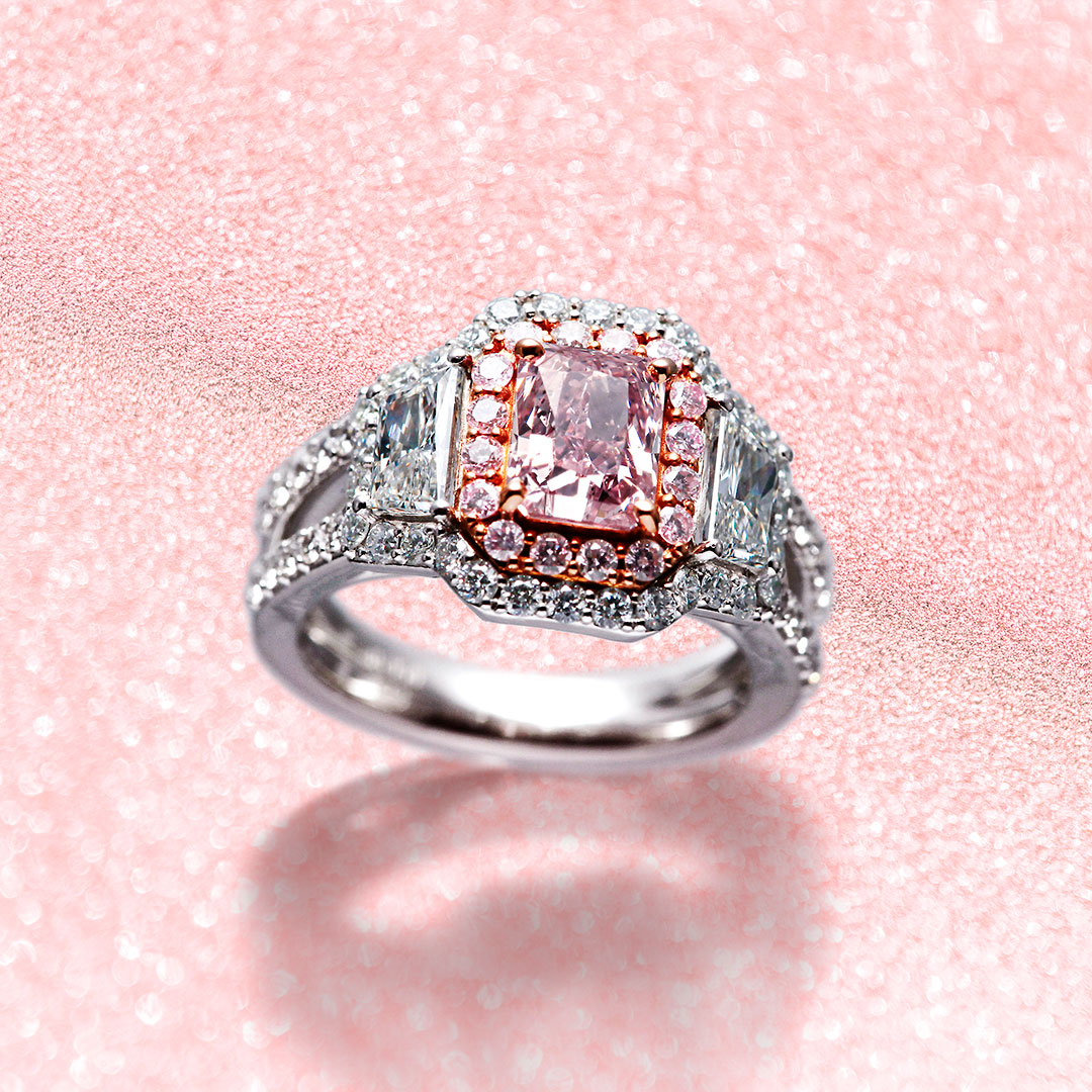 極上品！1.5ctのピンクダイヤモンドリング！ – 大阪心斎橋 宝寿堂