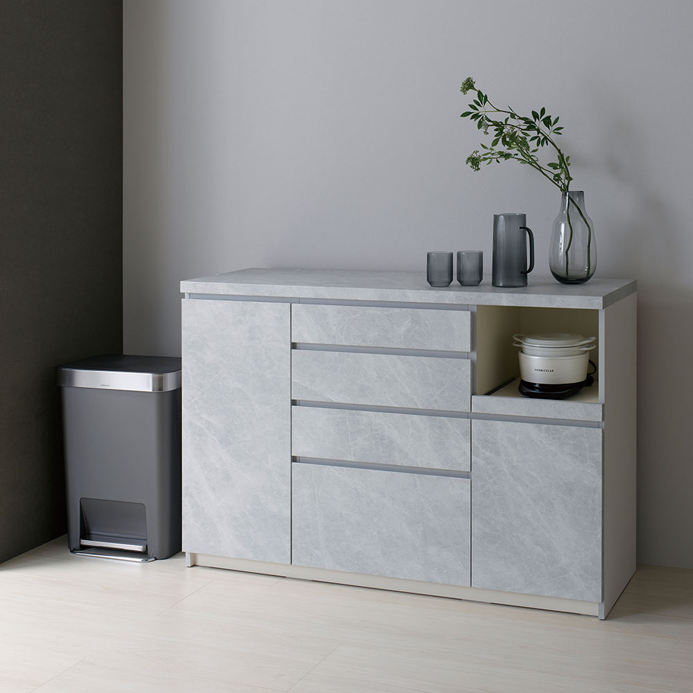 Pamouna（パモウナ）キッチンカウンター「CPA-1400R・RM下台」幅140cm