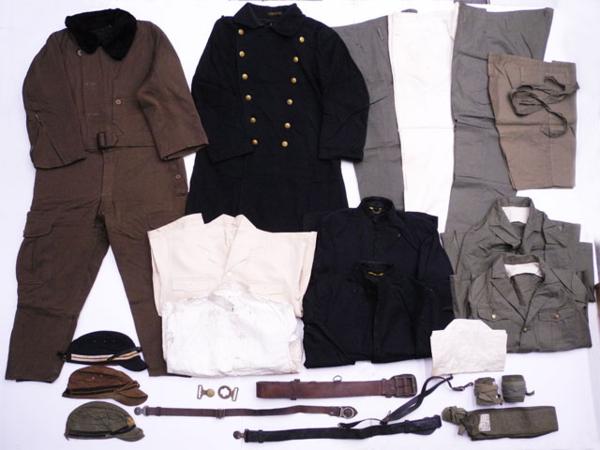 旧日本海軍航空隊士官 少尉軍装 航空衣袴 海軍士官外套 軍服 | 中古品