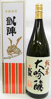 日本酒 悦 凱陣 純米大吟醸 山田錦 カートン箱入り【丸尾本店】 十四代