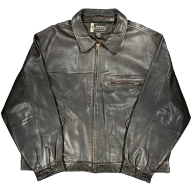 USED!!! EDDIE BAUER / LEATHER JACKET / dark brown (90-00'S) サイズ