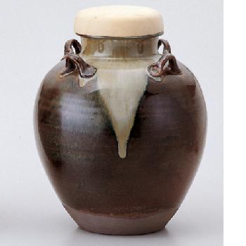 飾壺 高取焼【販売】-茶道具は京都しみず孔昌堂