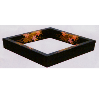 真塗炉縁 花筏蒔絵【販売】-茶道具は京都しみず孔昌堂