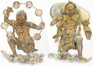 三十三間堂・風神像・雷神像 | 京都じっくり観光