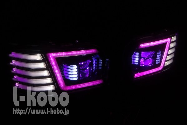 200系ハイエースヘッドライト加工31 ｜【エルコボ】ヘッドライト