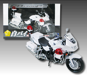 1/12ダイキャスト白バイCB1300P｜警察グッズまめたん【有富商会】